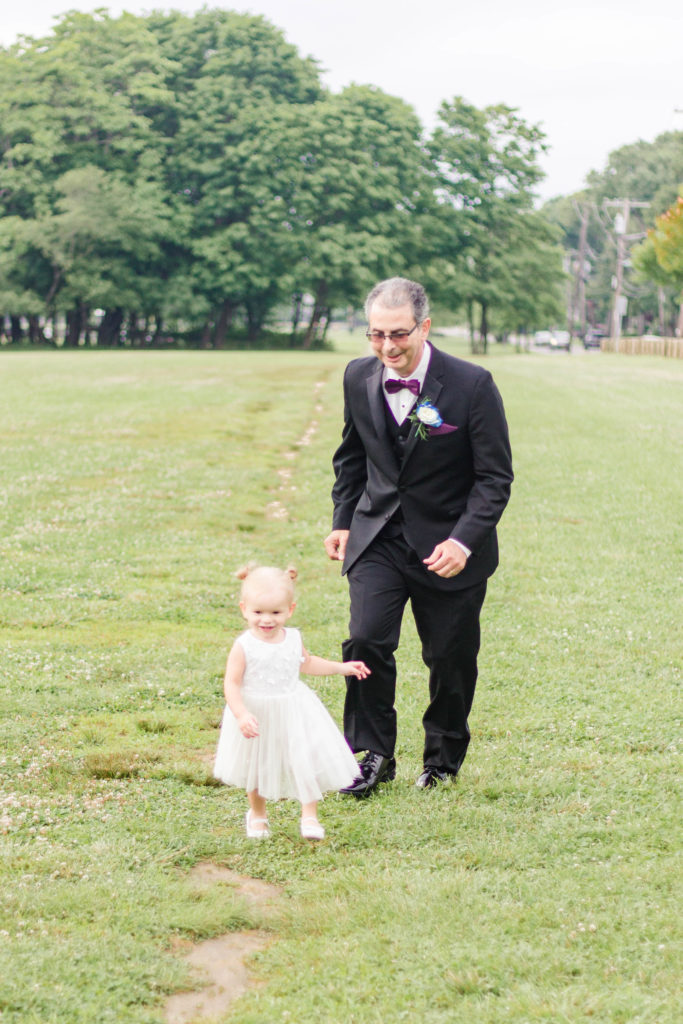 flower girl, father of the bride, father of the groom, flower girl dress, white flower girl dress.