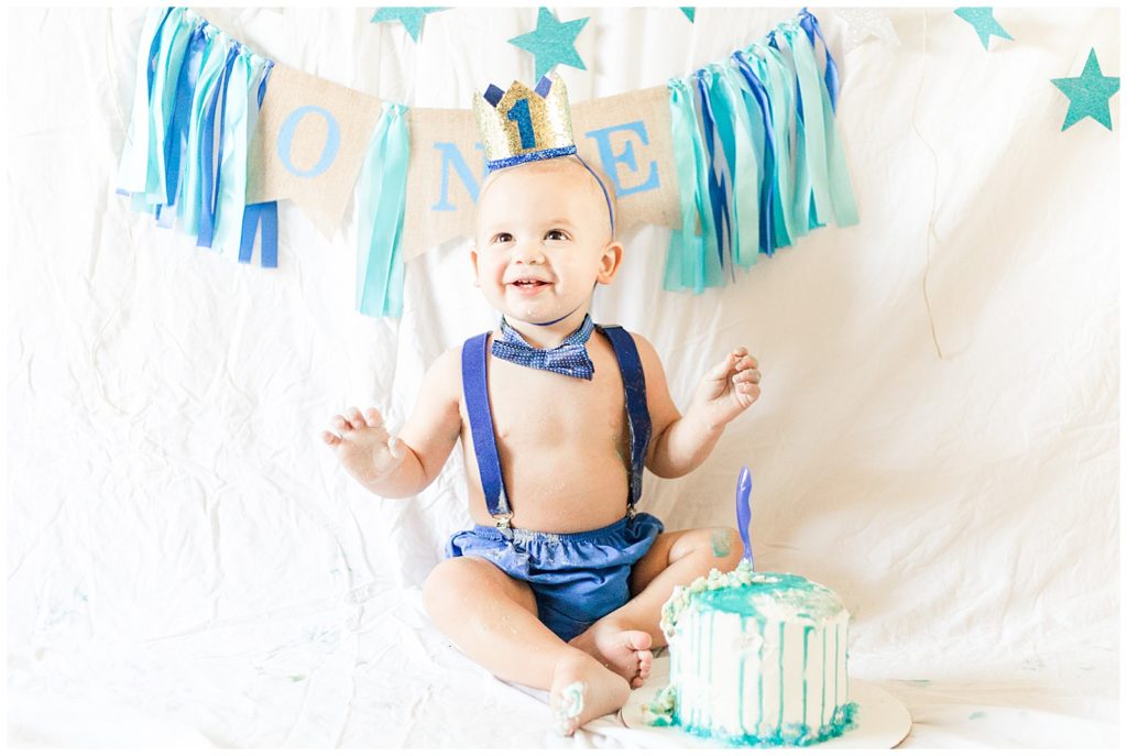 baby boy first birthday photography session
