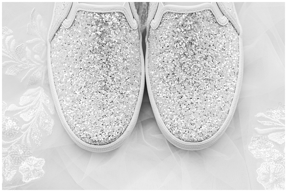 Kate Spade sparkly Keds for wedding day