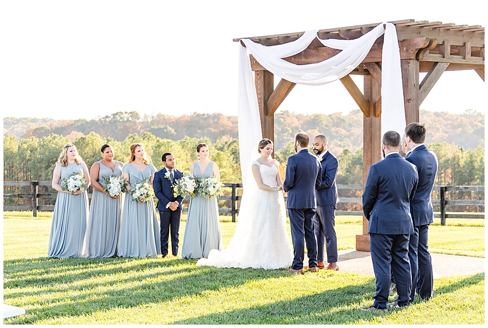 Mount Ida Farm wedding ceremony