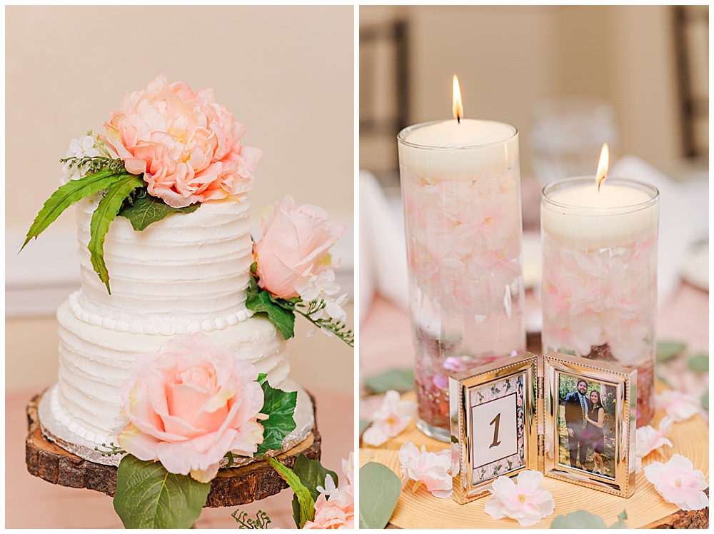 Wedding reception decor | wedding reception inspiration | pink wedding colors wedding reception | Northern VA wedding photographer