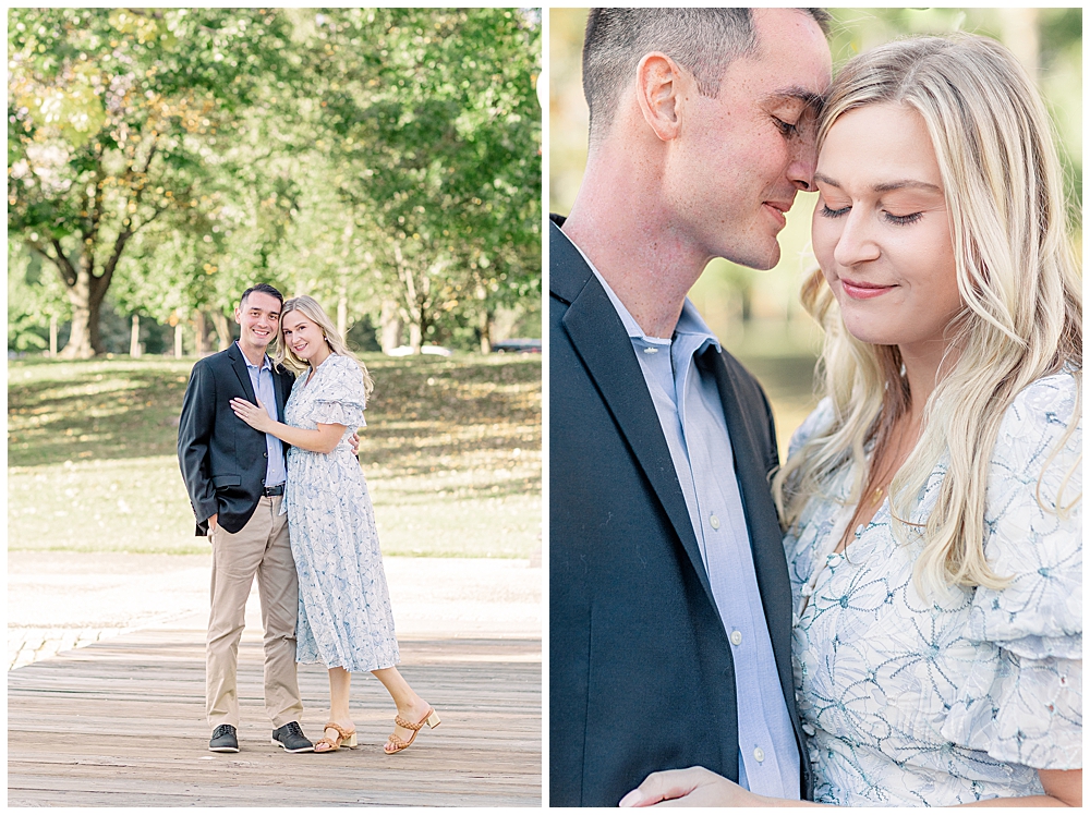 Constitution Gardens engagement session in DC in the fall