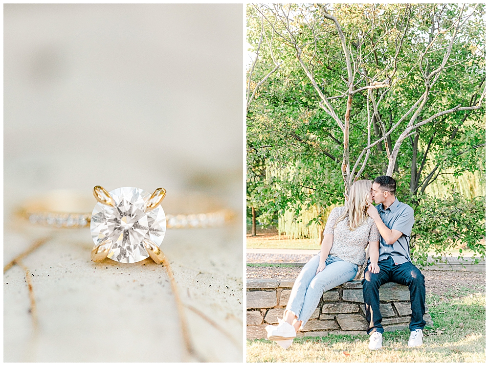 Constitution gardens engagement session by DC wedding photographer