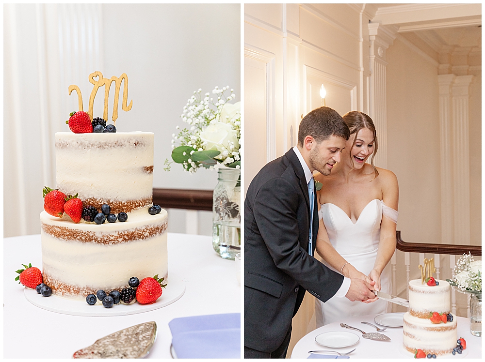 Whitehall Estate wedding | Virginia mansion weddings | Loudon County wedding photographer | cake cutting