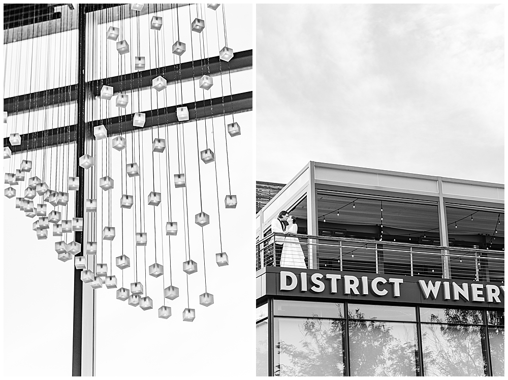 District Winery wedding photos in Navy Yard by a Washington, D.C. wedding photographer.