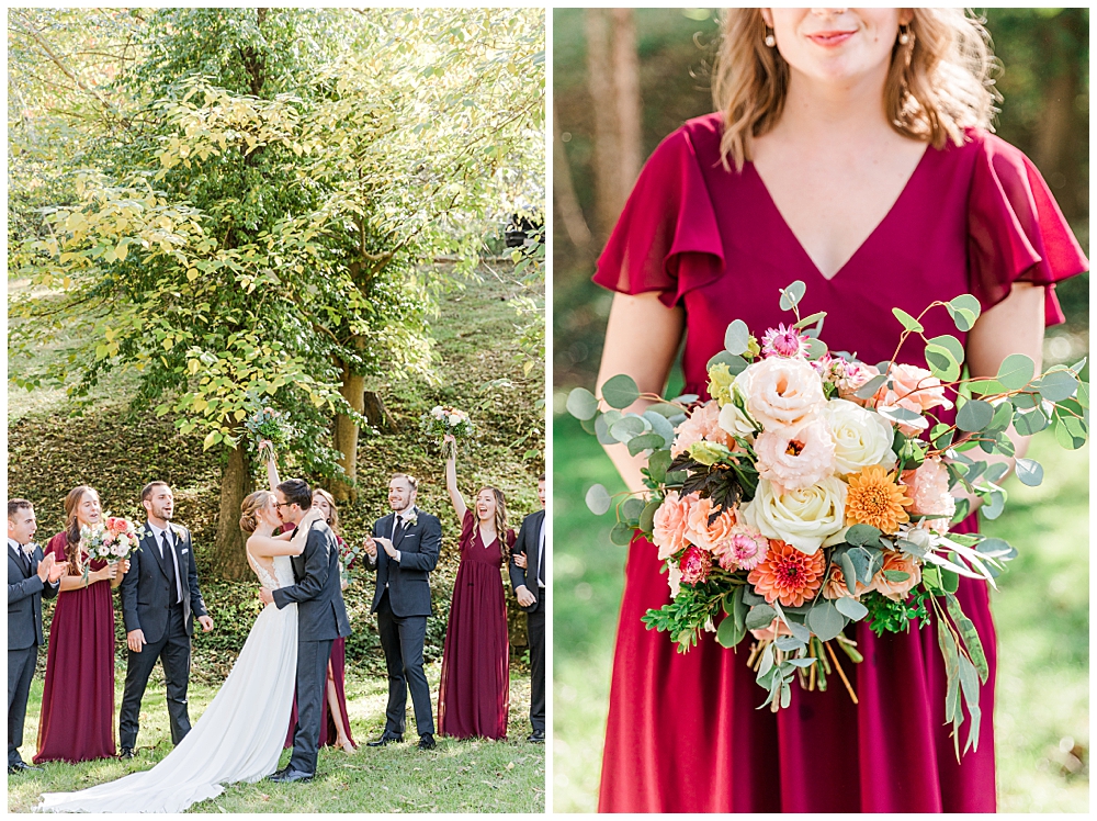 Colorful fall wedding color scheme | Virginia Wedding Photographer

I'm Emily, lead wedding photographer based in Vienna, VA near Washington, D.C. If you're looking for a wedding photographer who will help you craft a custom wedding day timeline, take great care to capture every memory as it happens, and hype you up with easy posing prompts, visit my website to inquire!