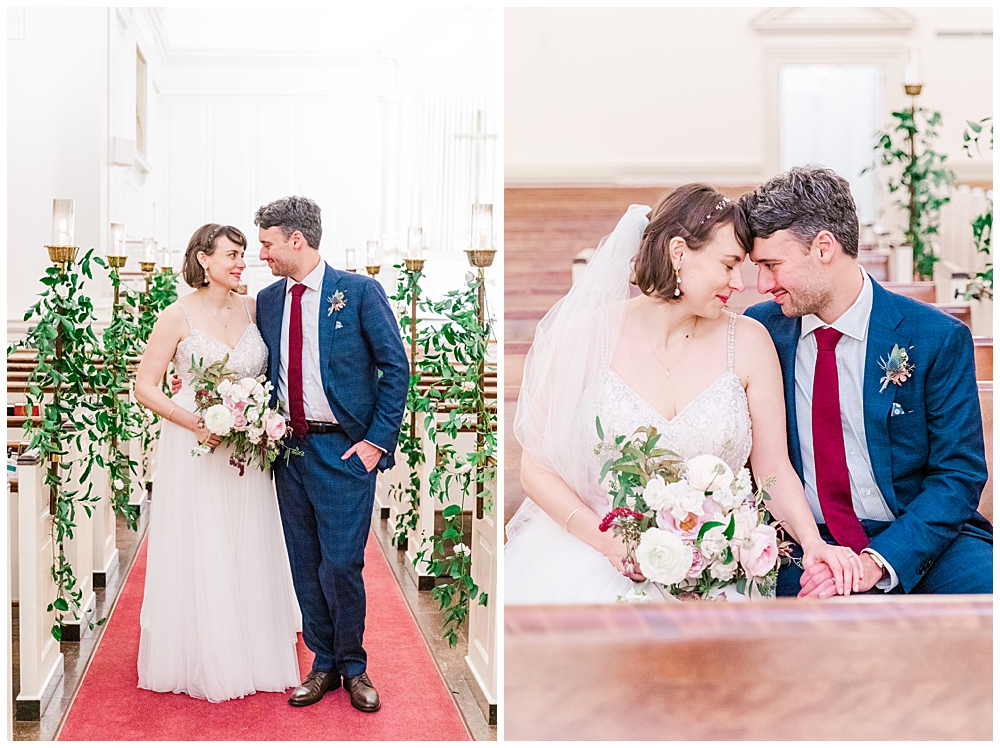 Wedding ceremony portraits | Church wedding photos | Indoor wedding photos | RVA wedding photographer