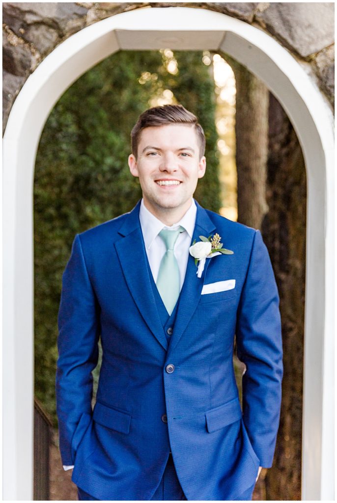 Groom Portrait | Blue Groom Suit | Sage Green Wedding Tie | Poplar Springs Manor | Leesburg, VA wedding photographer

Emily Nicole Photography is a Northern Virginia wedding photographer who captures the beauty of marriage with enchanting, timeless images.

You can see more inspiration from this wedding on the blog! 

#weddingphotography #virginiaweddingvenue #vaweddingphotographer