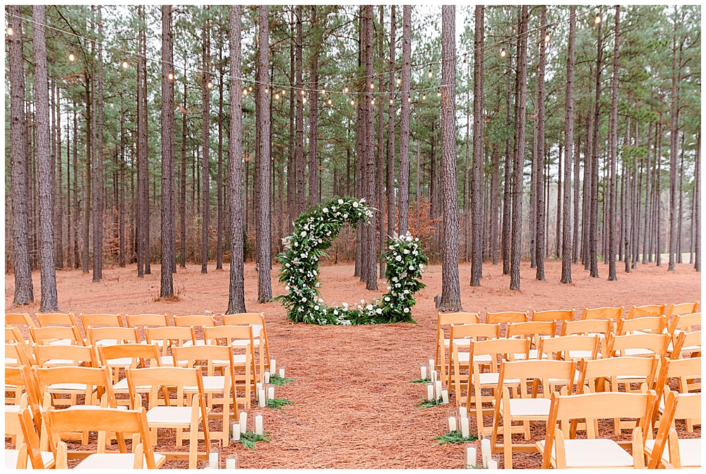 Winter Wedding Ceremony Inspo | Barn at Timber Creek Richmond Wedding Venue