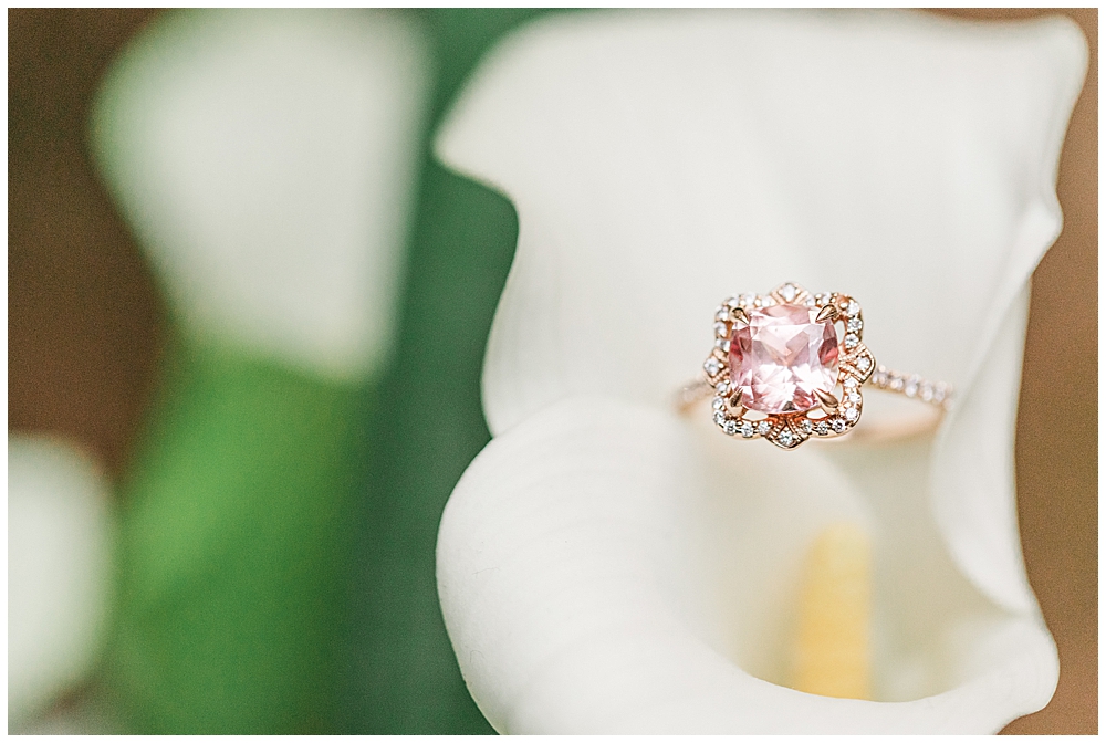 Unique engagement ring | Sapphire engagement ring | Rose Gold Engagement Ring | Washington, D.C. Wedding Photographer