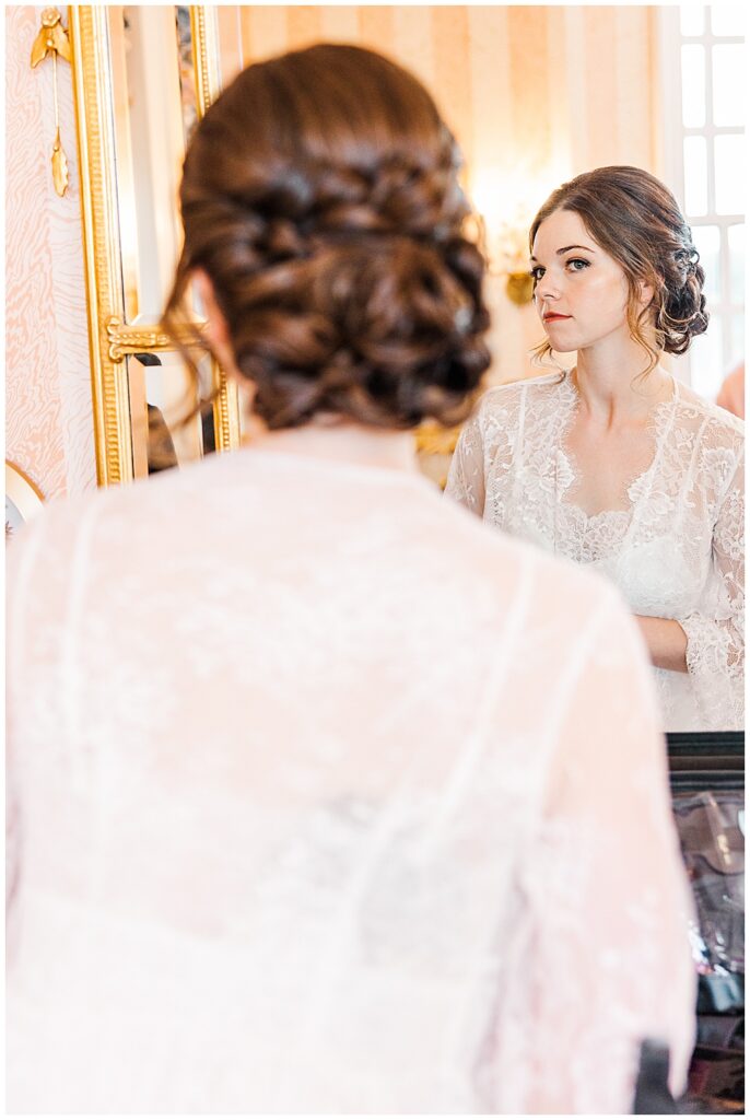 Bridal makeup and hair inspiration for a spring wedding.