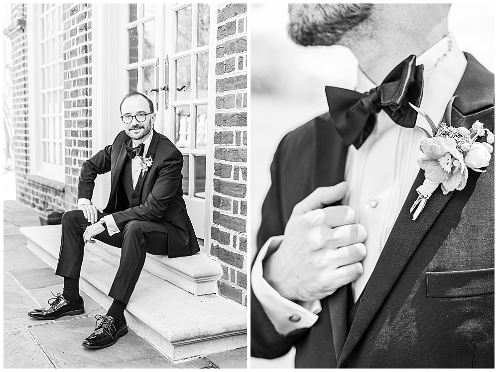 Classic groom photos and portraits | Northern Virginia wedding photographer