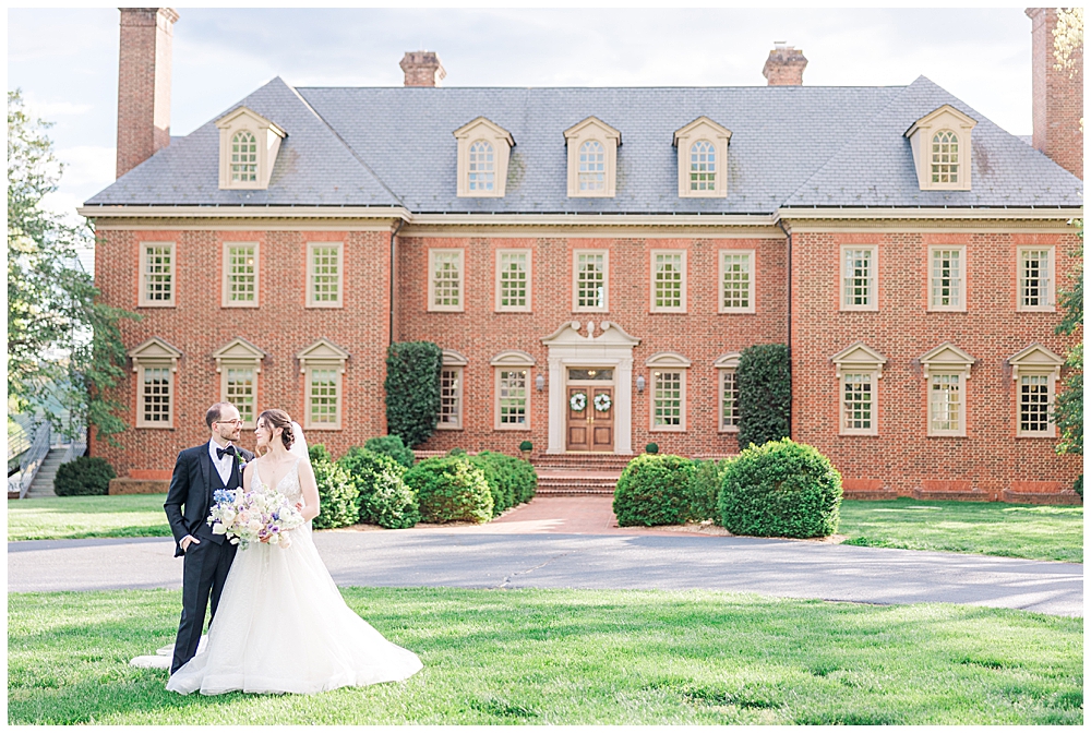 Bride and Groom Photos at Estate at River Run wedding in spring | Northern VA Wedding Photographer