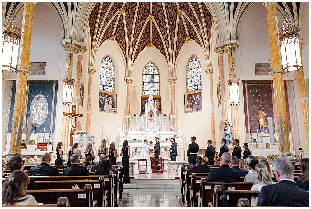 The Basilica School of Saint Mary - D.C. wedding ceremony venue for a classic Catholic D.C. wedding ceremony | D.C. wedding photographer