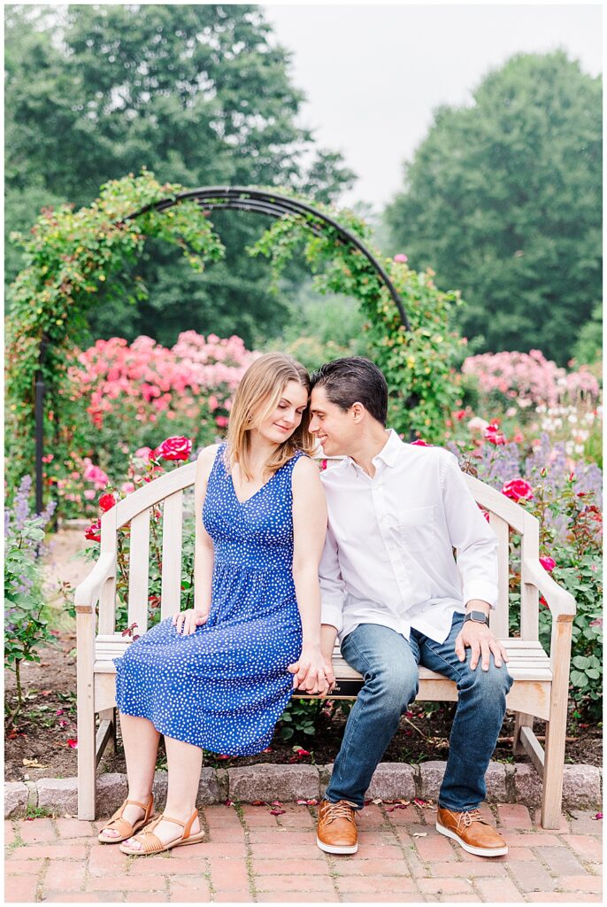 A Summertime Bon Air Memorial Rose Garden engagement session | Arlington VA Wedding Photographer