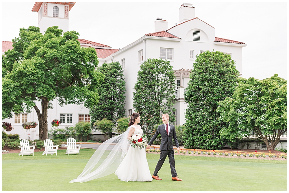 Bride and Groom portrait at Congressional Country Club wedding in Bethesda, MD | DMV Wedding Photographer