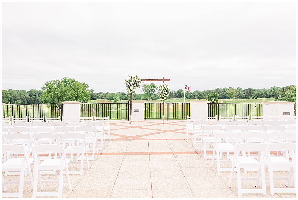 Ceremony setup at Congressional Country Club wedding in Bethesda, MD | DMV Wedding Photographer