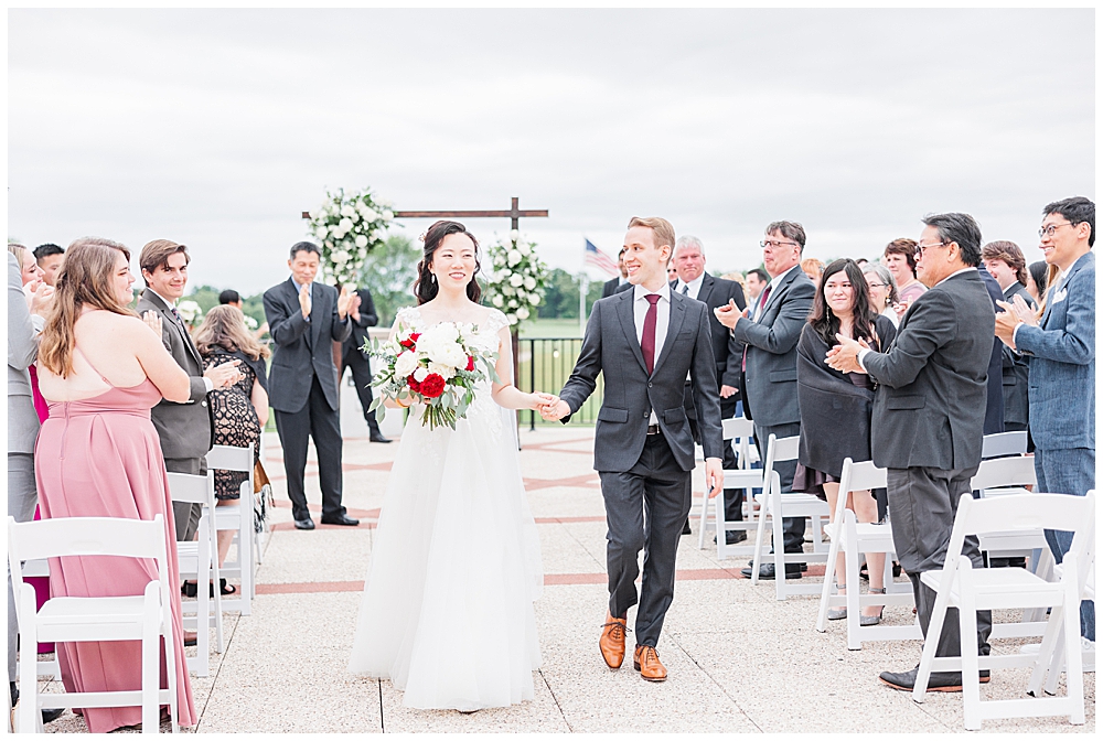Bride and Groom are pronounced husband and wife at their Congressional Country Club wedding ceremony in Bethesda, MD | DMV Wedding Photographer
