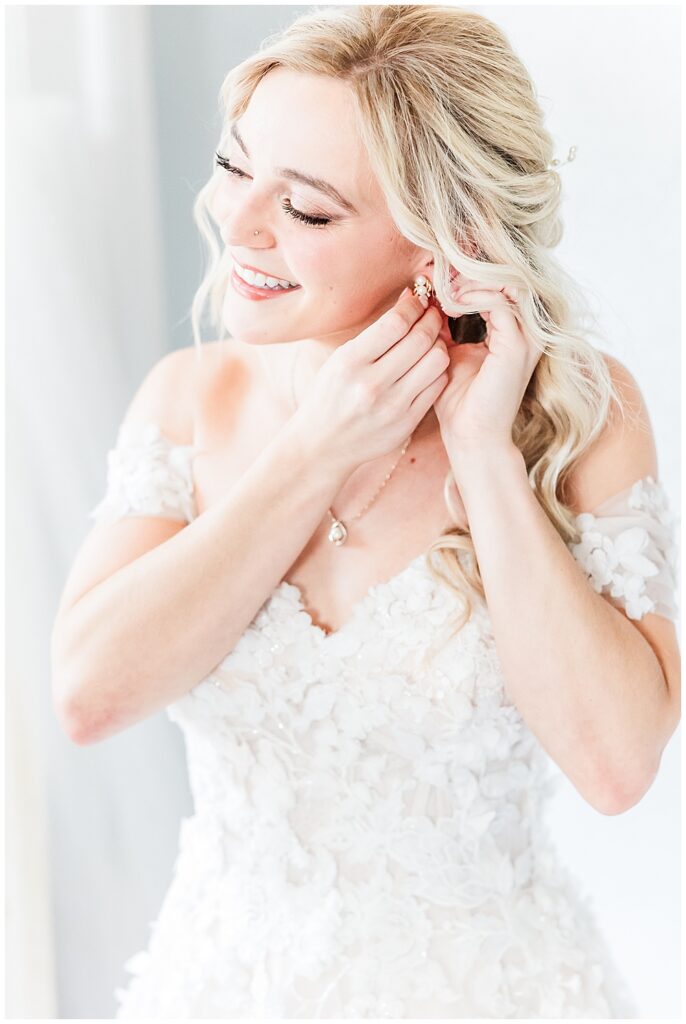 Blonde wedding hair inspo and natural bridal makeup for romantic, whimsical wedding | Fairytale-themed Historic Mankin Mansion wedding in June | Richmond wedding photographer