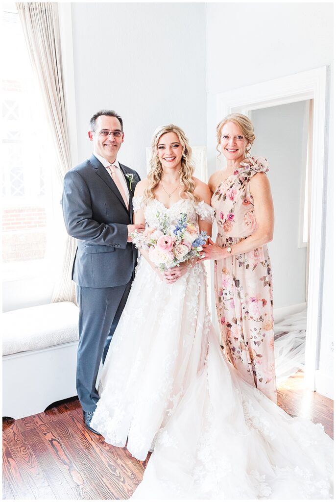 Mother of the bride dress and father of the bride outfit inspiration | Fairytale-themed Historic Mankin Mansion wedding in June | Richmond wedding photographer