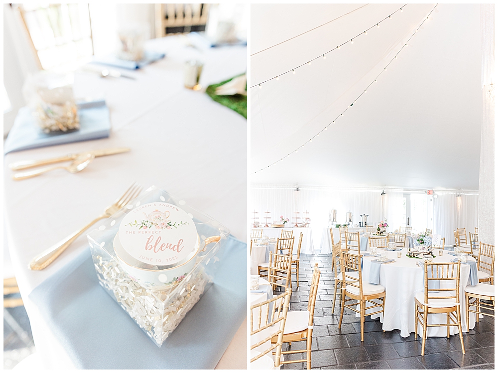 Tea party themed Historic Mankin Mansion wedding reception inspiration | Richmond wedding photographer