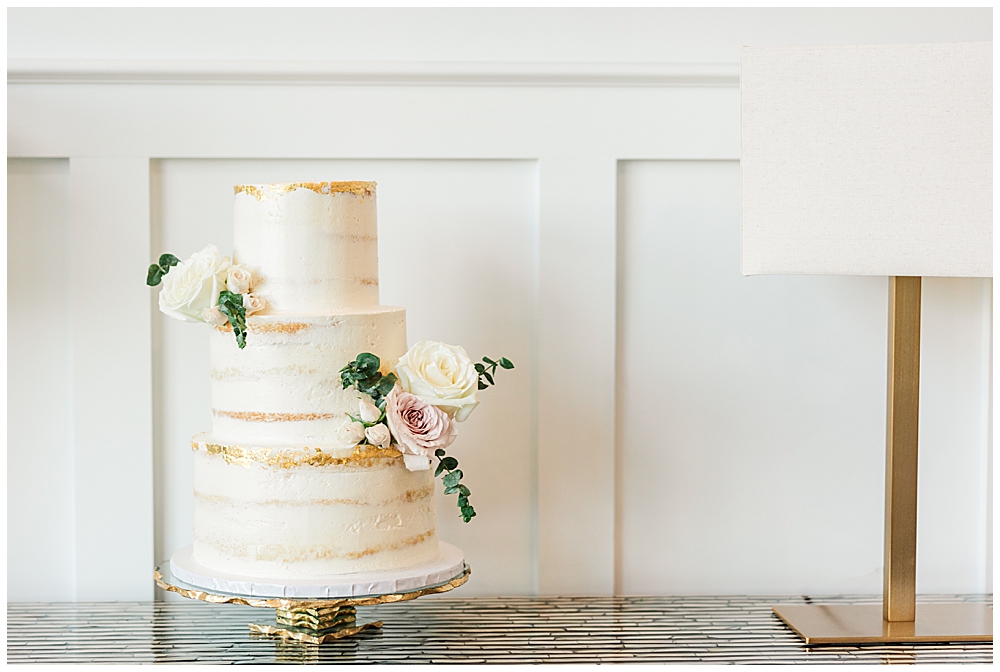 Modern, 3-Tier Wedding Cake | Northern VA Wedding Photographer