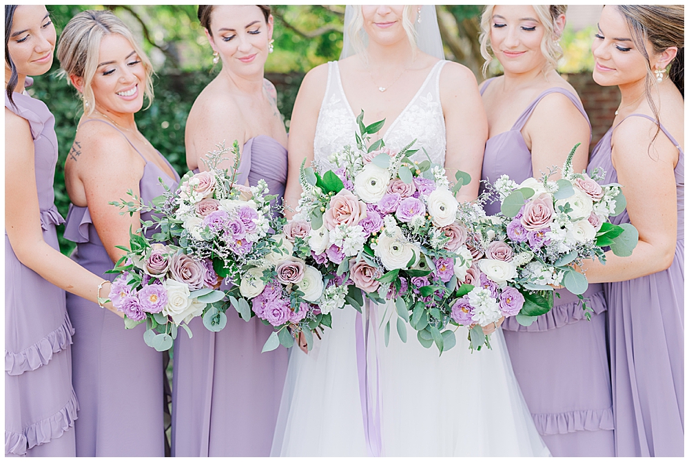Lavender bridesmaid dresses from Revelry and bouquet inspiration for purple wedding theme

River Farm Wedding | Alexandria Wedding Photographer